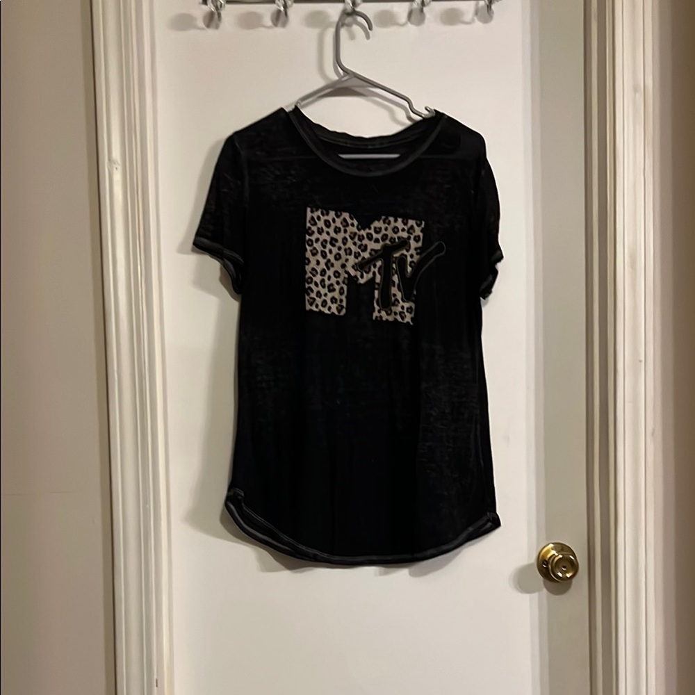 Black Graphic Short Sleeve Tee